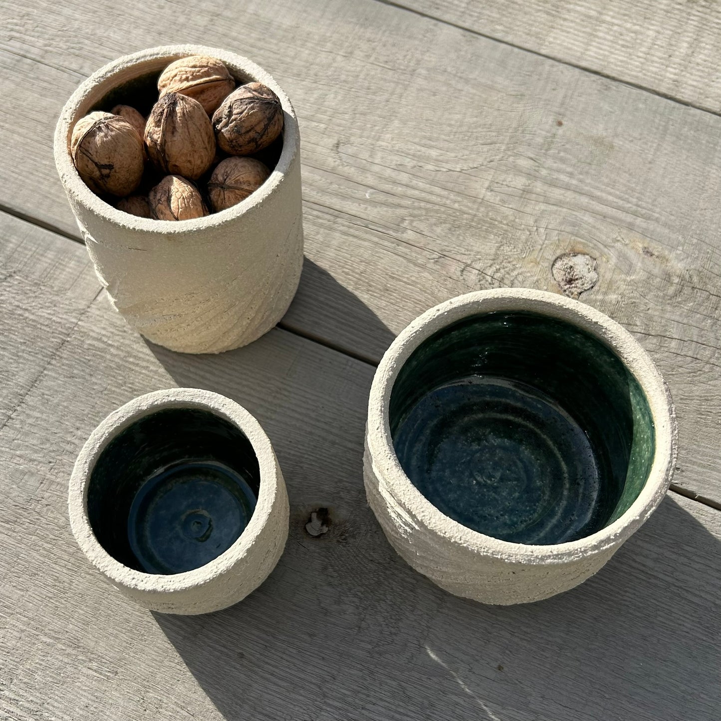 Trio de pots – Vert Brut