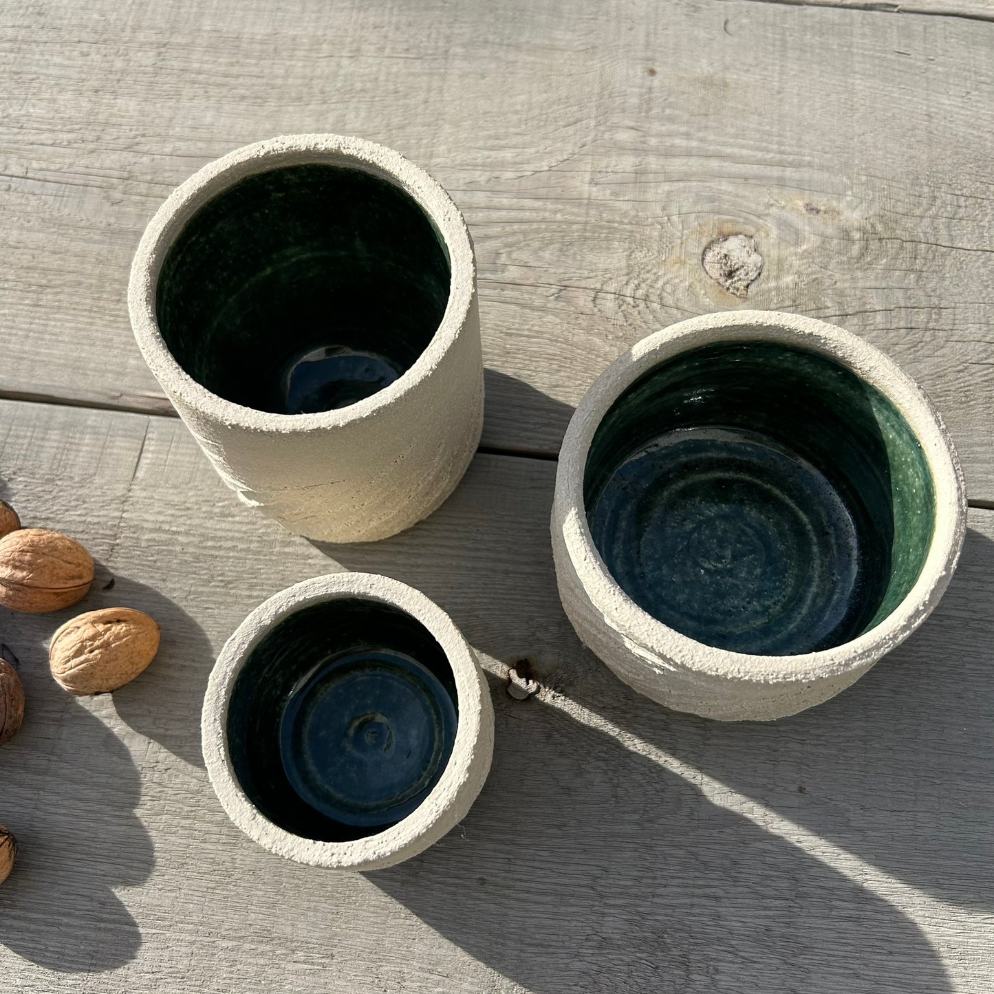 Trio de pots – Vert Brut