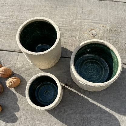 Trio de pots – Vert Brut