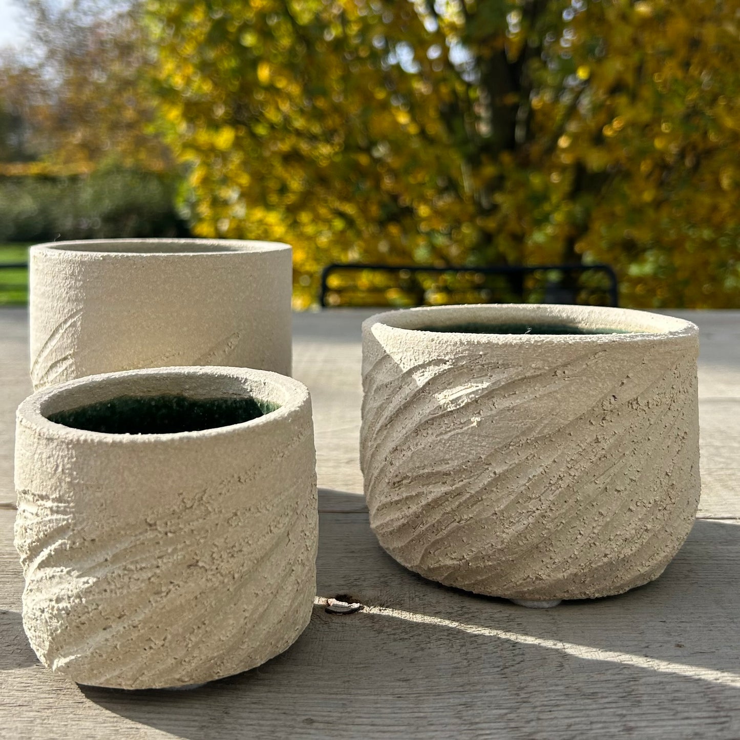 Trio de pots – Vert Brut